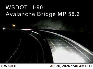 I-90 at MP 58.2: Avalanche Bridge