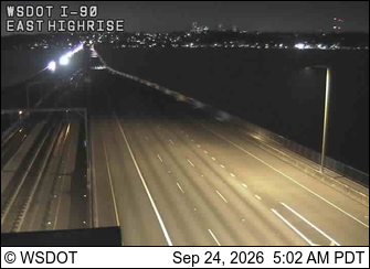 I-90 at MP 5.7: Floating Bridge, East Highrise