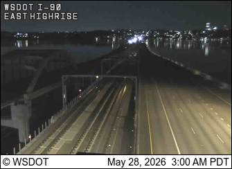 I-90 at MP 5.7: Floating Bridge, East Highrise