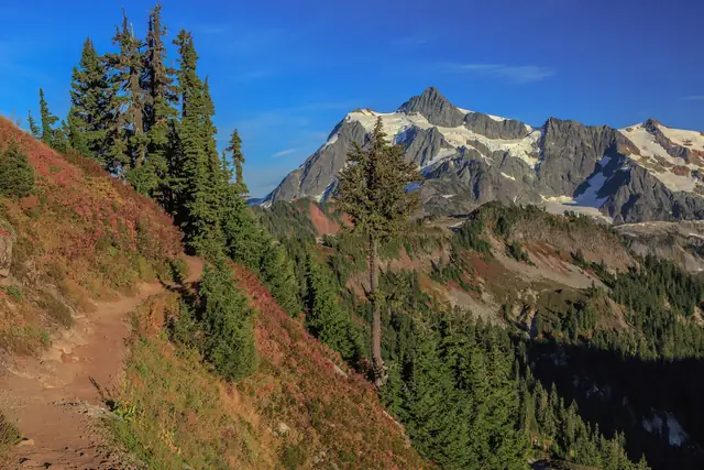 Mt. Shuksan from the Ptarmigan Ridge trail in early October